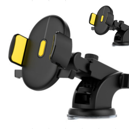 Universal Long Arm Car Phone Holder – Strong Suction Cup Dashboard & Windshield Mount – 360° Rotation Telescopic Stand for All Smartphones