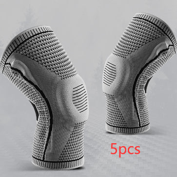 Professional Sports Knee Brace – Silicone Patella Shield & Dual Spring Stabilizers – Compression Knee Sleeve for Basketball, Running & Volleyball