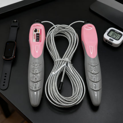 Digital Counter Jump Rope – Adjustable Skipping Rope with Automatic Counting – Speed Cardio Rope for Fitness, Boxing & Home Workout
