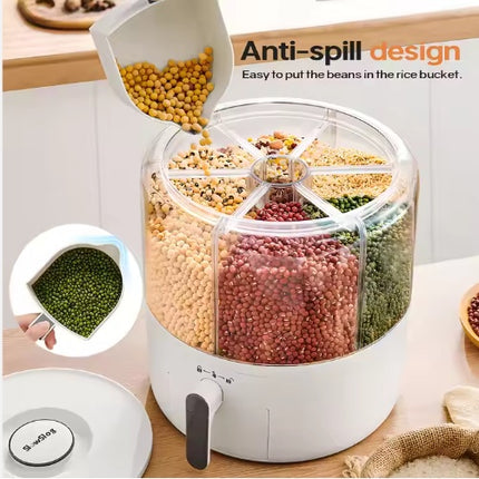 Airtight Pet Food Storage Container – Large Capacity Cereal & Grain Bin with Measuring Cup – Moisture-Proof Sealed Bucket for Cat & Dog Food