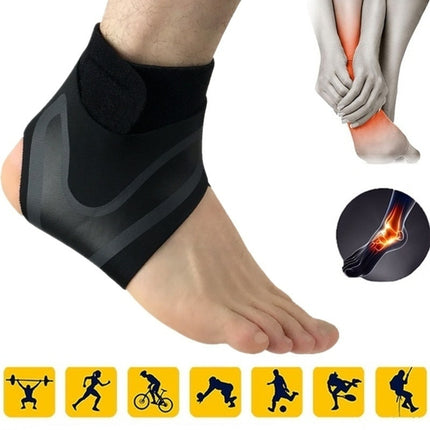 Professional Ankle Support Brace – Adjustable Compression Ankle Sleeve for Sports – Breathable Foot Stabilizer for Running, Basketball & Injury Recovery