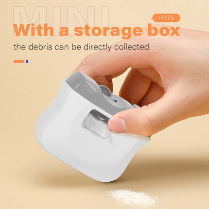 2-in-1 Electric Smart Nail Clippers – Automatic Nail Trimmer & Grinder with LED Light – Safe & Precise Fingertip Grooming for Kids, Seniors & Adults