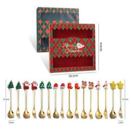 6-Piece Small Golden Dessert Spoons – Creative Flower-Design Stirring Spoons for Home, Cafe & Party Decor