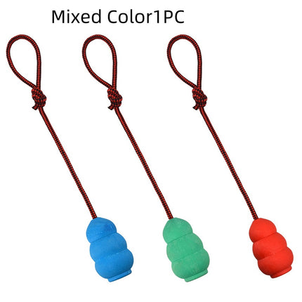 Interactive Suction Cup Dog Toy – Self-Playing Tug-of-War Rope Toy – Natural Rubber Molar Ball for Teeth Cleaning & Solo Play