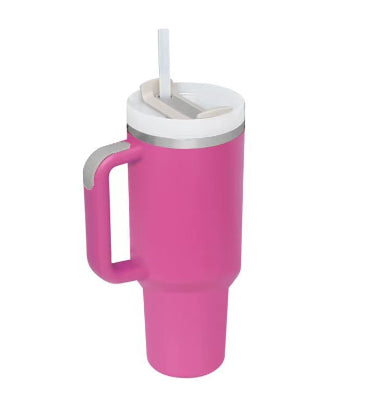Oversized 40oz Travel Mug with Straw – Spill-Proof Insulated Water Bottle for Gym, Office & Road Trips
