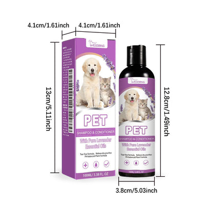 Yegebang Professional Pet Shampoo & Shower Gel – Itch Relief & Soothing Formula – Softening & Detangling Coat Care for Dogs & Cats