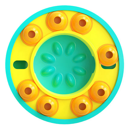 Interactive Dog Puzzle Feeder – Level 2 IQ Training Toy for Mental Enrichment – Slow Feeding Bowl to Stop Boredom for Dogs & Cats