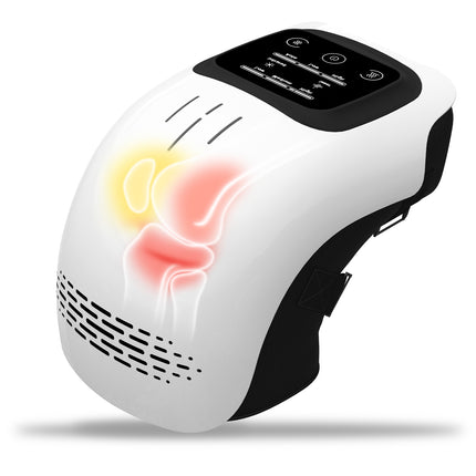 Intelligent Knee Massager with Heat & Vibration – Infrared Laser Therapy for Joint Pain Relief – Cordless Rechargeable Knee Care Device