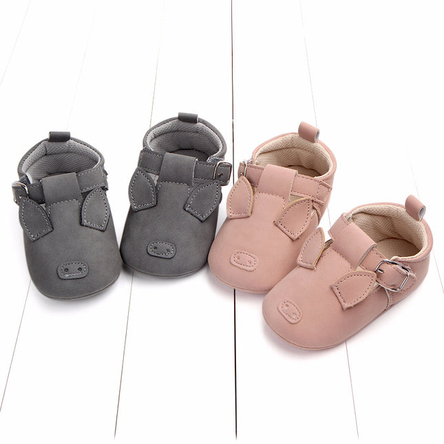 Baby First Walkers – Soft Sole Matte Leather Animal Shoes – Non-Slip Cartoon Infant Loafers for Spring & Fall