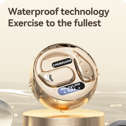 Open-Ear Wireless Bluetooth Headphones – Lightweight Air Conduction Earbuds with Charging Case – Noise Cancelling Stereo Sound for Sports, Business & Gaming