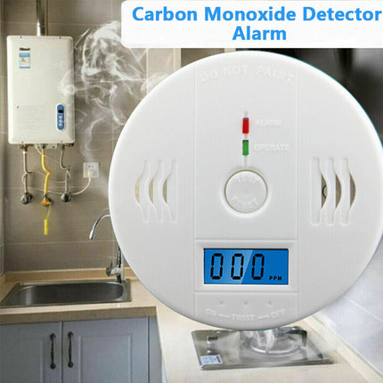Carbon Monoxide Detector Alarm – High Sensitivity CO Poisoning Sensor with Digital Display – 85dB Loud Siren Warning for Home, Kitchen & Garage