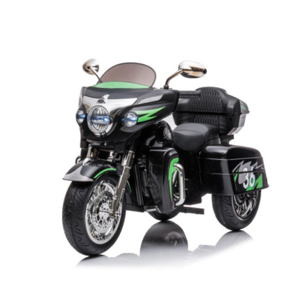 12V 2-Seater Kids Electric Motorcycle – Dual Motor Ride-On Motorbike with Key Start – 3-Wheel Stable Design, LED Headlights & Storage Box