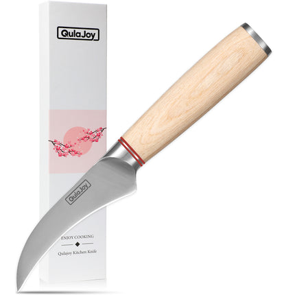 Qulajoy™ Japanese Vegetable Cleaver – High-Carbon Stainless Steel Chopping Knife with Wooden Handle