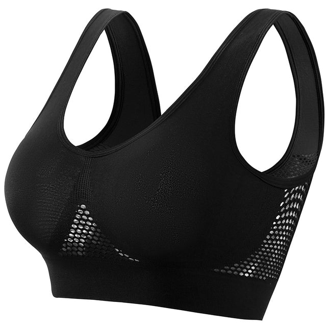 Non-Underwire Breathable Sports Bra – High-Support Seamless Workout Bra for Women – Moisture-Wicking Yoga & Fitness Top