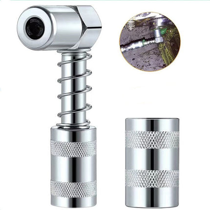 Heavy-Duty Grease Gun Coupler Sleeve – Leak-Free NPT 1/8 Carbon Steel Adapter for Automotive & Machinery Lubrication