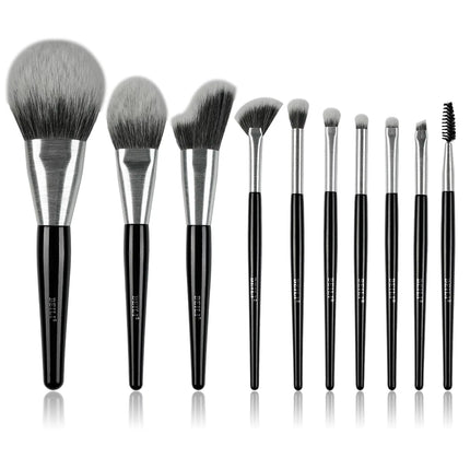 EliteBlend™ 10pcs Essential Makeup Brushes – Ultra-Soft Bristles & Premium Metal Handles
