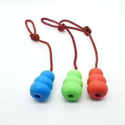 Interactive Suction Cup Dog Toy – Self-Playing Tug-of-War Rope Toy – Natural Rubber Molar Ball for Teeth Cleaning & Solo Play