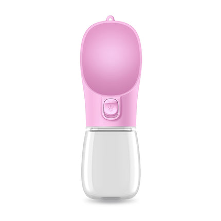 Portable Dog Water Bottle – Leak-Proof Pet Drinking Cup for Walking & Travel – BPA-Free Food-Grade Silicone & Plastic Dispenser