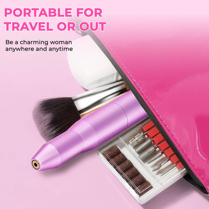 ProTouch™ Portable Electric Nail Drill – Professional Manicure & Pedicure Machine with 6 Bits