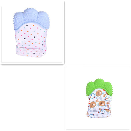 Baby Teething Mitten – Food Grade Silicone Self-Soothing Teether Glove – Anti-Bite & Pain Relief Molar Toy for Toddlers