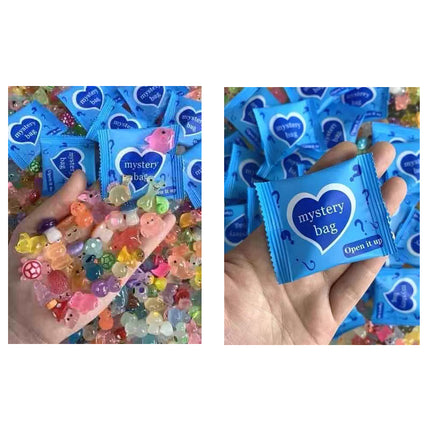 300-Piece Mini Resin Animal Blind Bags – Glow in the Dark Miniature Figures – Mystery Surprise Set for DIY Fairy Gardens & Micro Landscapes