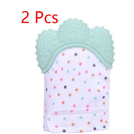 Baby Teething Mitten – Food Grade Silicone Self-Soothing Teether Glove – Anti-Bite & Pain Relief Molar Toy for Toddlers