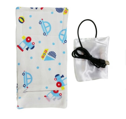 USB Portable Baby Bottle Warmer – Travel Insulated Milk Heater Sleeve – Fast-Heating Bottle Cover for Stroller, Car, and Outdoor Use