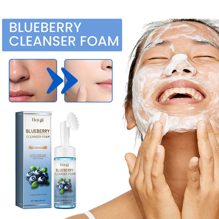 Blueberry & Turmeric Detox Foam – 2-in-1 Deep Cleansing Brush