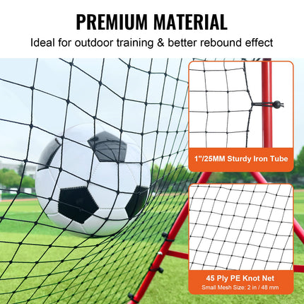 Portable Soccer Rebounder Net – Heavy Duty Kick-Back Trainer for Backyard Practice & Youth Training