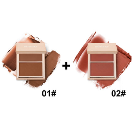 2-in-1 Layering Blush Palette – Long-Wear Radiant & Matte Finish