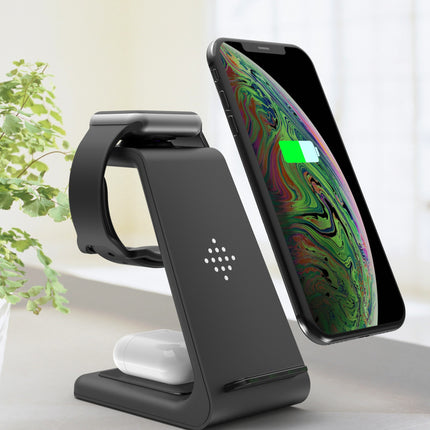 3-in-1 Fast Wireless Charging Station – Foldable Magnetic Charging Dock for iPhone, Apple Watch & AirPods – Universal Quick Charge Stand