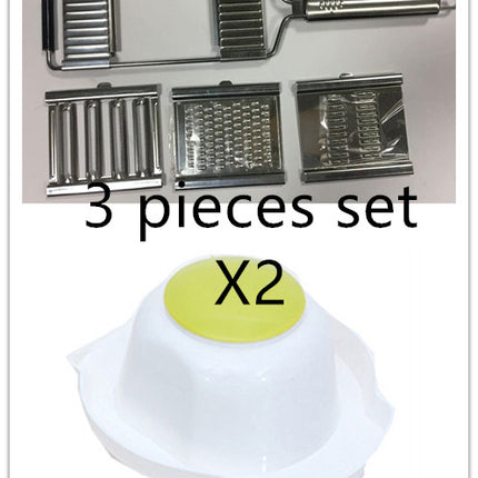 3-in-1 Stainless Steel Handheld Grater – Multi-Functional Vegetable Slicer & Fruit Shaver