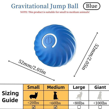 High-Bounce Interactive Pet Ball – Durable Rubber Play Toy for Dogs & Cats – Vibrant Blue & Orange Training Ball