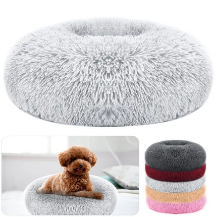 Ultra-Soft Woolen Pet Bed – Warm Plush Nest for Dogs and Cats – Thickened Faux Wool Cushion for Winter Comfort