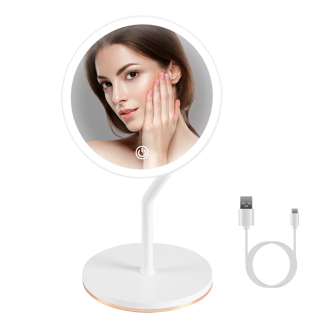 Smart Touch 5X Magnification Vanity Mirror – Rechargeable High-Definition Beauty Mirror