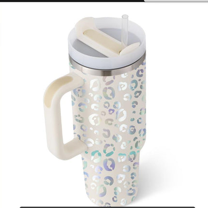 Oversized 40oz Travel Mug with Straw – Spill-Proof Insulated Water Bottle for Gym, Office & Road Trips