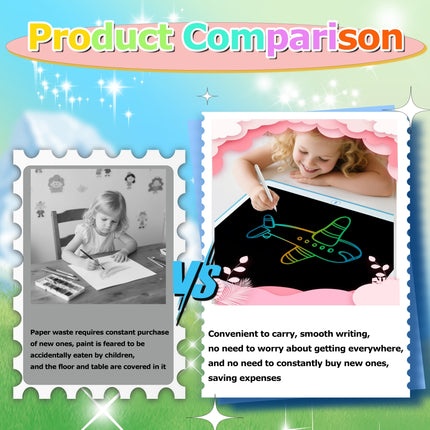 Giant 20-Inch LCD Writing Tablet – Colorful Electronic Doodle Board – Erasable & Reusable Drawing Pad for Kids – Educational Learning Gift