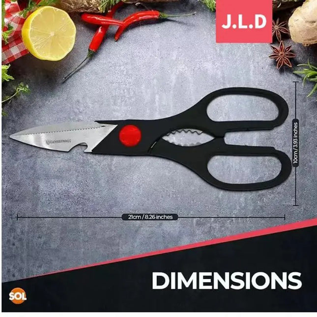 ProCut™ Heavy Duty Stainless Steel Kitchen Scissors – All-in-One Food & Vegetable Slicing Tool