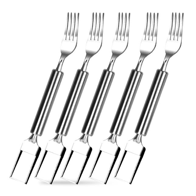 Multi-Pack Watermelon Cutter & Server – 2-in-1 Stainless Steel Fruit Fork & Slicer Tools for Picnics & BBQ