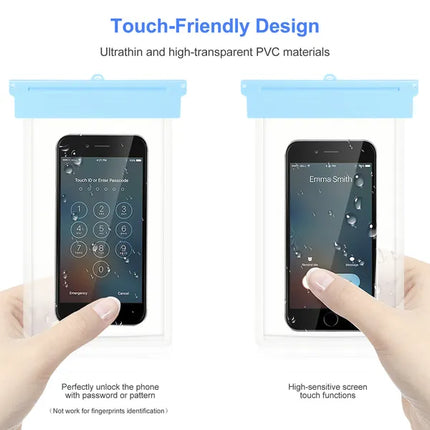 Universal IPX8 Waterproof Phone Pouch – Underwater Dry Bag Case with High Touch Sensitivity – Protective Cover for Swimming, Snorkeling & Beach
