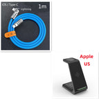 Black Set6 / Apple US plug