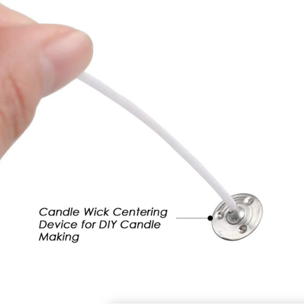 Pre-Tabbed Cotton Candle Wicks – 100-Pack of 6-Inch Natural Cotton Cores for DIY Candle Making and Crafting