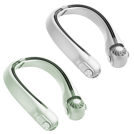 Portable Neck Hanging Fan - Hands-Free Personal Cooling Fan with 3 Speeds - 360° Air Flow & Adjustable Neck Width for Travel, Home & Office