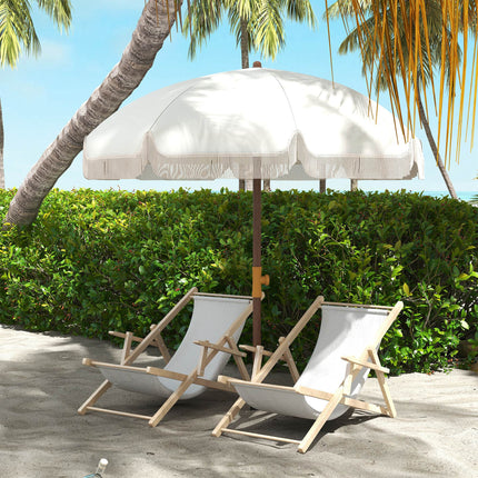 6.2ft Portable Beach Umbrella – Large Sun Shade for Travel – UV Protective Parasol with Tilt Mechanism & Carry Bag