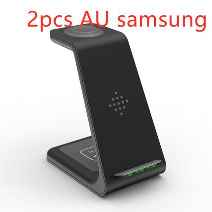 3-in-1 Fast Wireless Charging Station – Foldable Magnetic Charging Dock for iPhone, Apple Watch & AirPods – Universal Quick Charge Stand