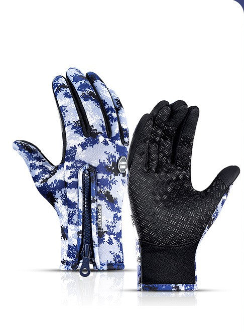 Winter Touchscreen Riding Gloves with Polar Fleece and Antiskid Grip