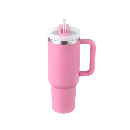 Oversized 40oz Travel Mug with Straw – Spill-Proof Insulated Water Bottle for Gym, Office & Road Trips