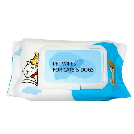 Plant-Based Pet Wet Wipes for Dogs & Cats – Unscented Deodorizing Wipes for Paws, Butt, Ears & Eyes – Hypoallergenic & Gentle Daily Cleaning Wipes