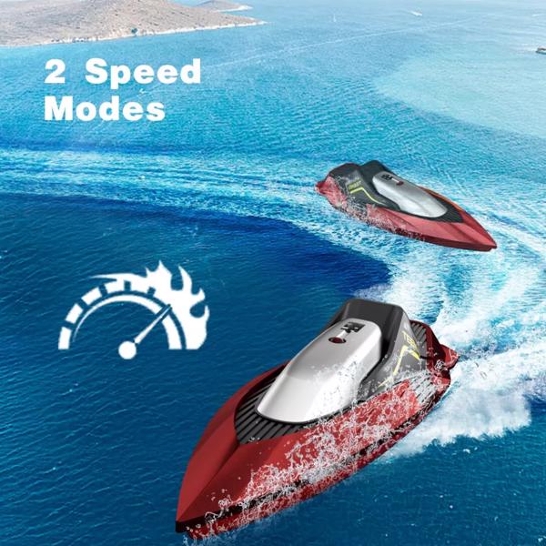 4DRC S5 High-Speed RC Racing Boat – Waterproof Remote Control Ship for Pools & Lakes – Kids & Adults Electric Speedboat – Summer Water Toy