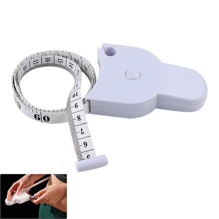 Self-Tightening Body Measuring Tape – Easy-Lock Retractable Tape Measure for Fitness, Weight Loss & Body Circumference